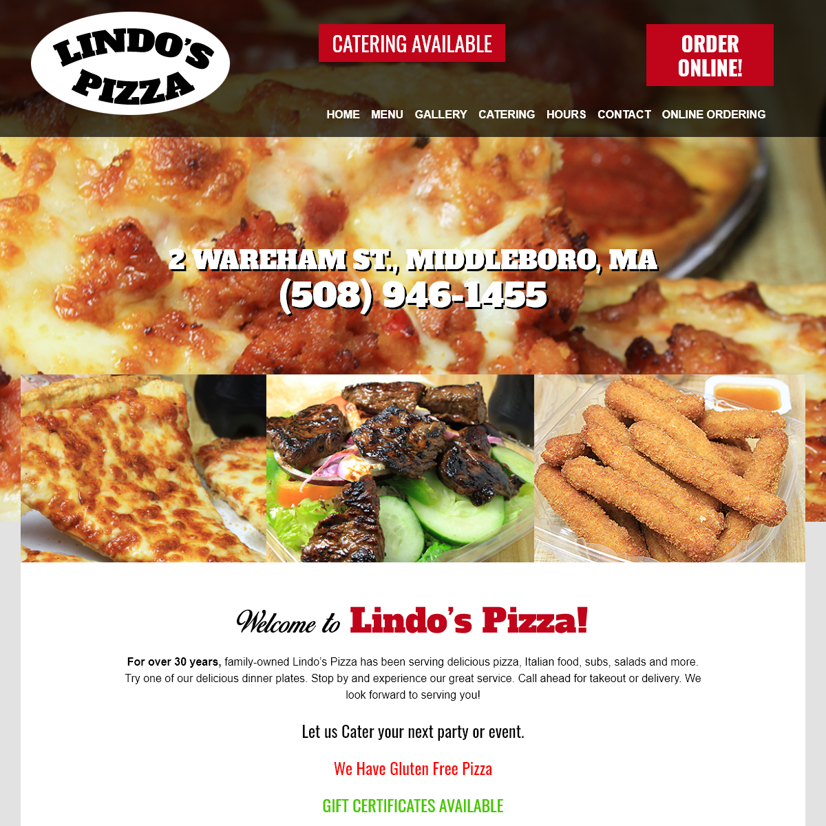 A complete backup of lindospizza.com