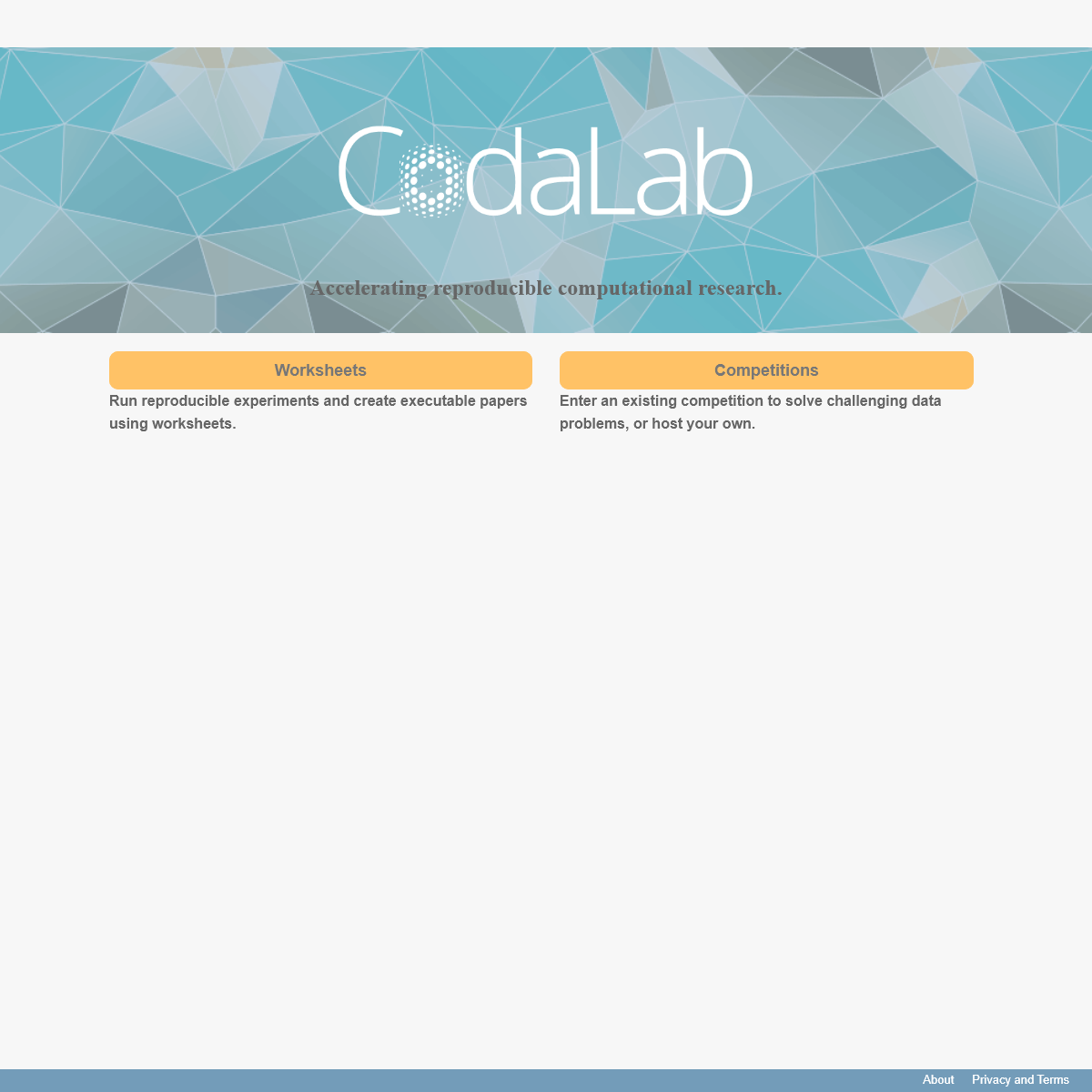 A complete backup of codalab.org