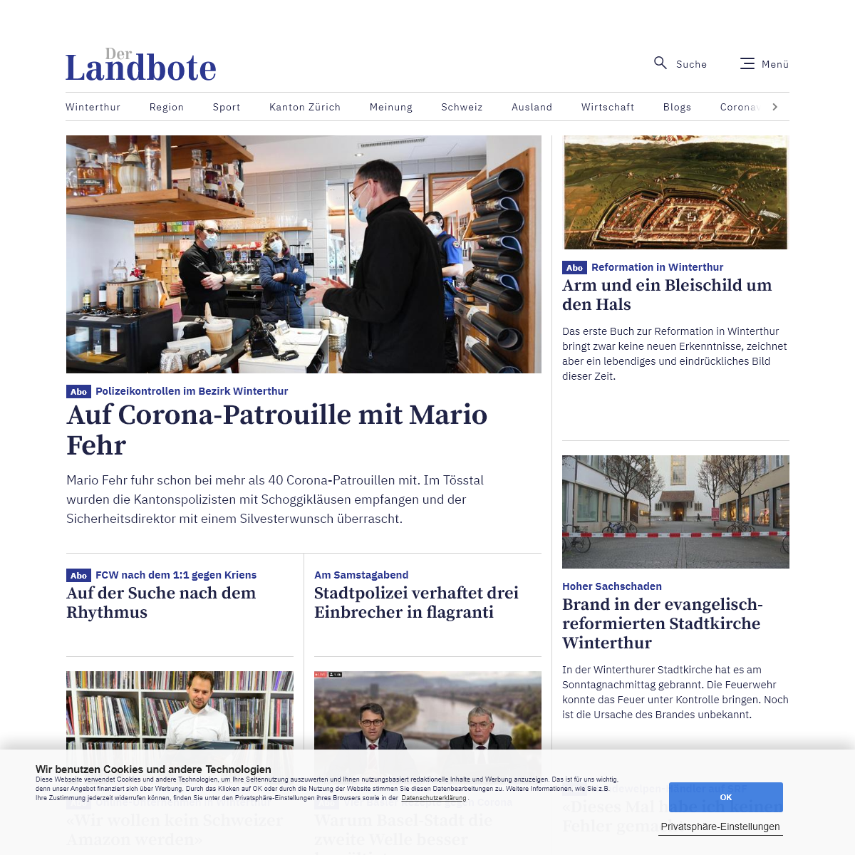A complete backup of landbote.ch