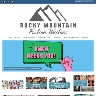 Rocky Mountain Fiction Writers â€“ By Writers, For Writers