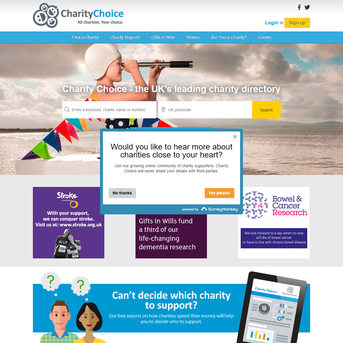 A complete backup of charitychoice.co.uk