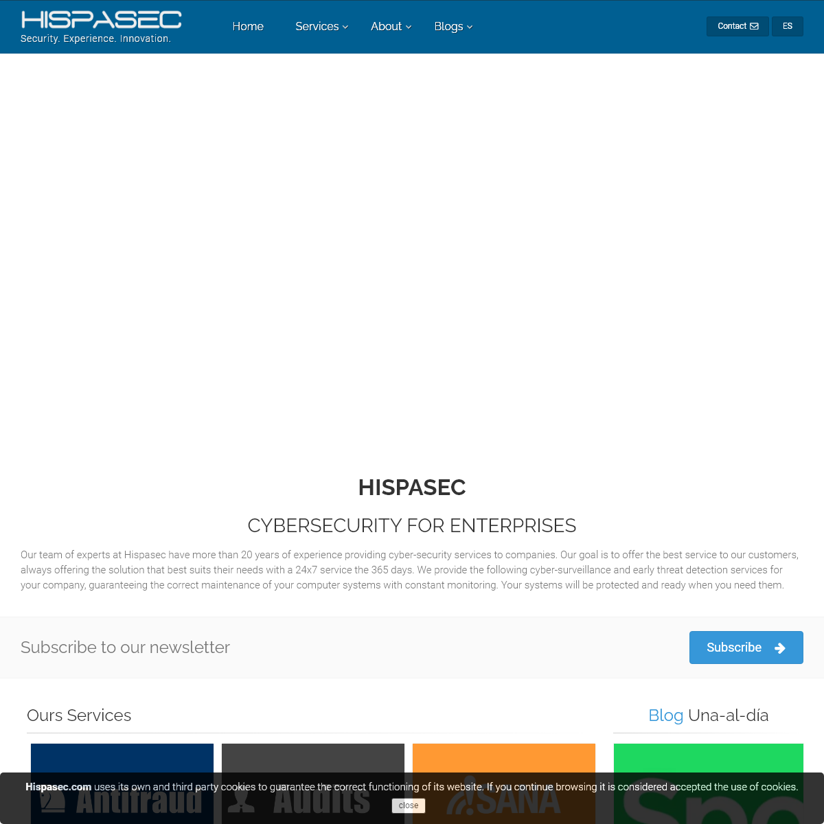 A complete backup of hispasec.com
