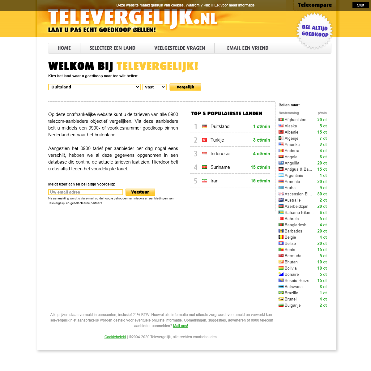A complete backup of televergelijk.nl