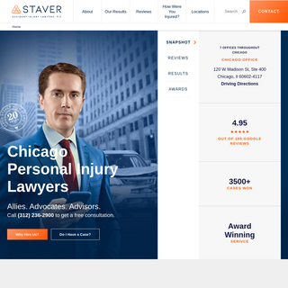 Chicago Personal Injury Lawyer - Staver Accident Injury Lawyers, P.C.