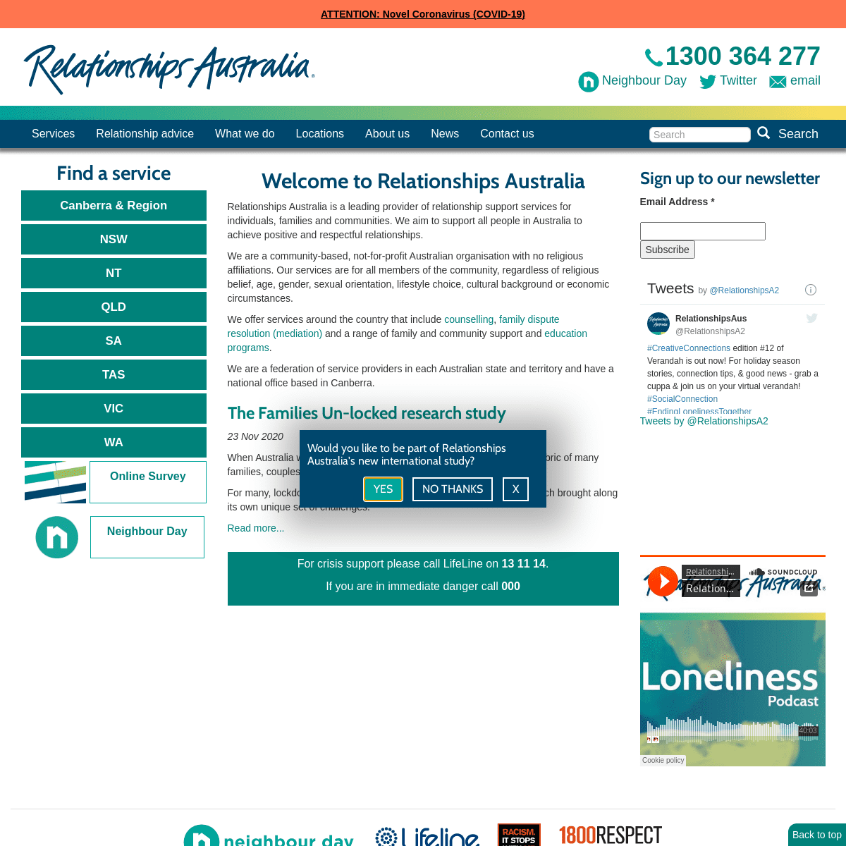 A complete backup of relationships.com.au