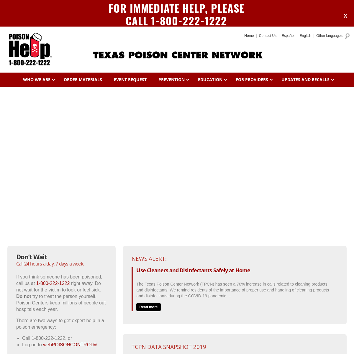 Texas Poison Center Network