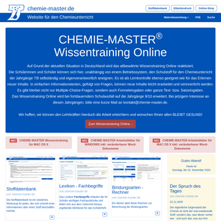 A complete backup of chemie-master.de