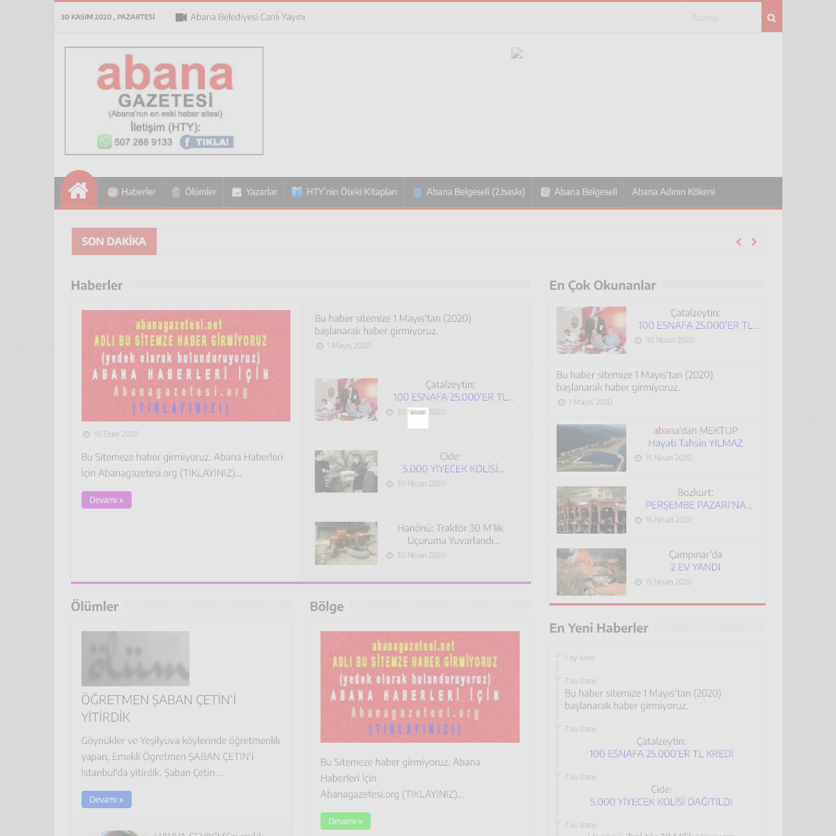 A complete backup of abana.com