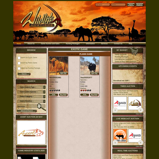 A complete backup of wildlifeauctions.co.za