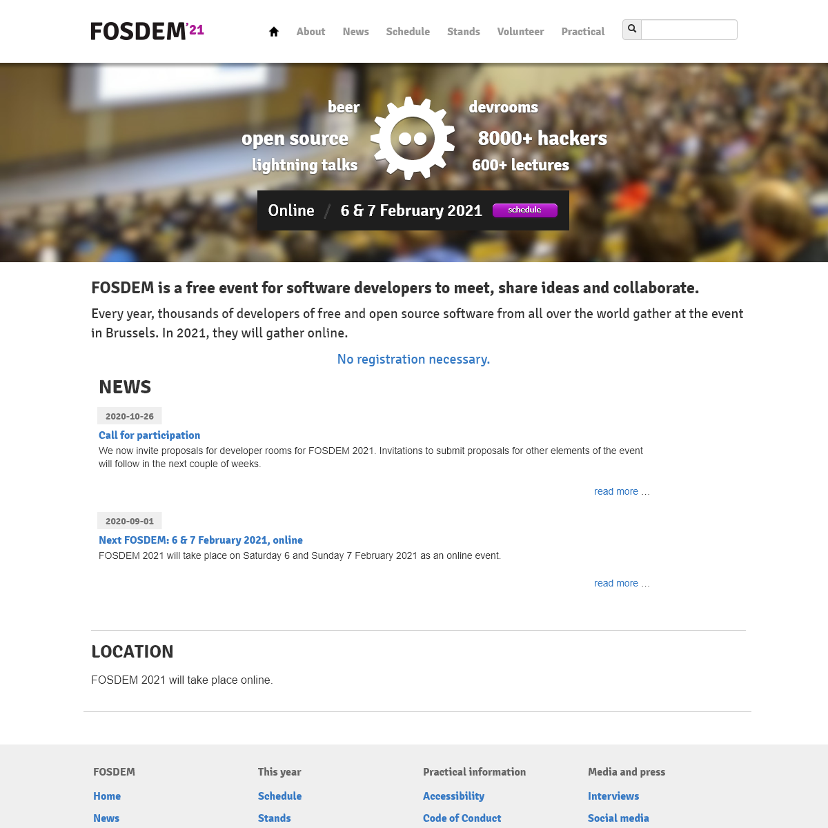 A complete backup of fosdem.org