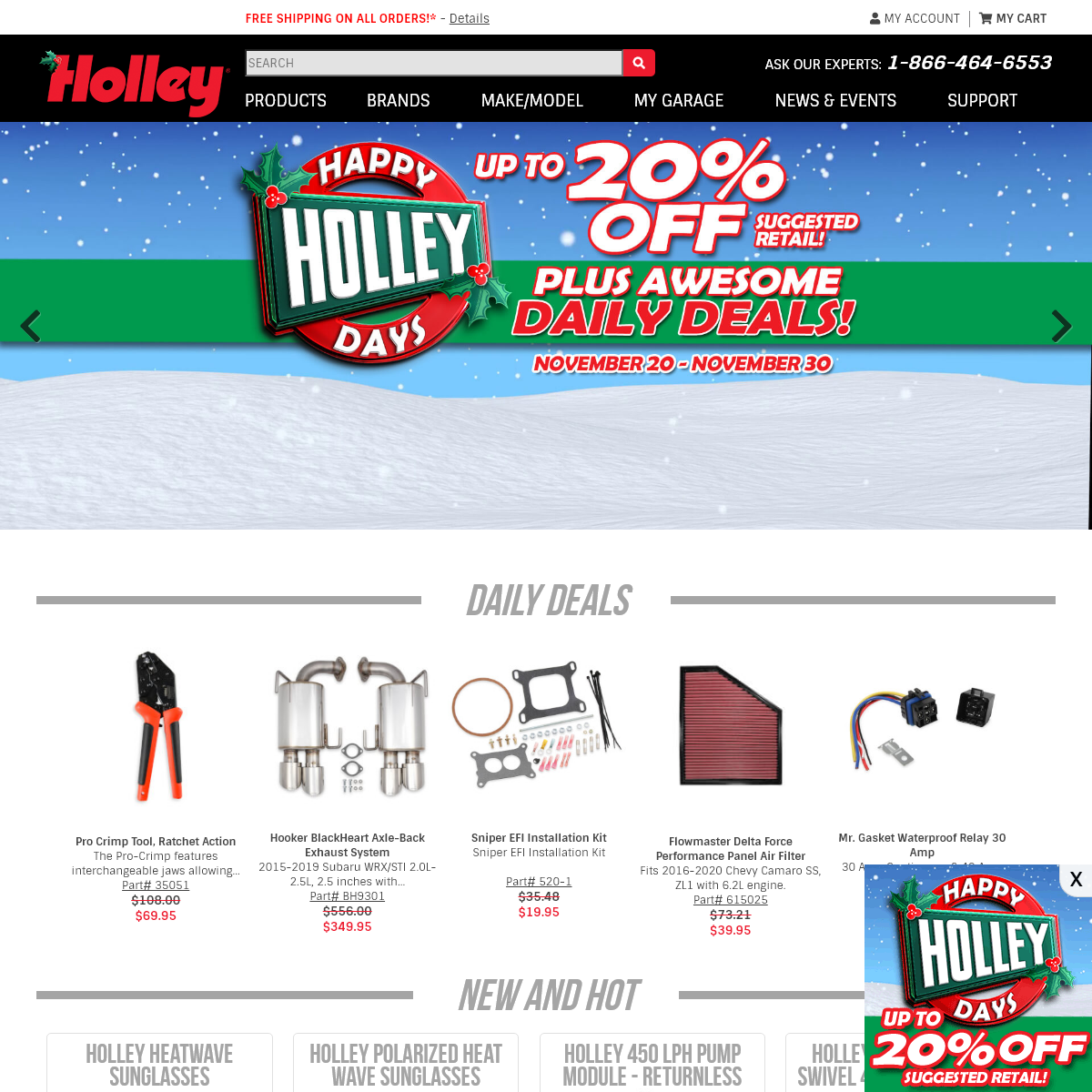 A complete backup of holley.com