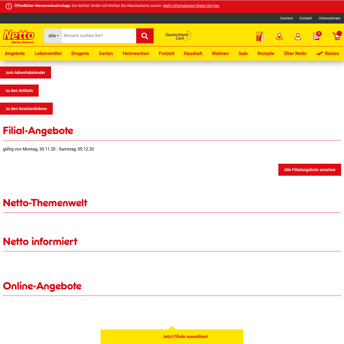 A complete backup of netto-online.de