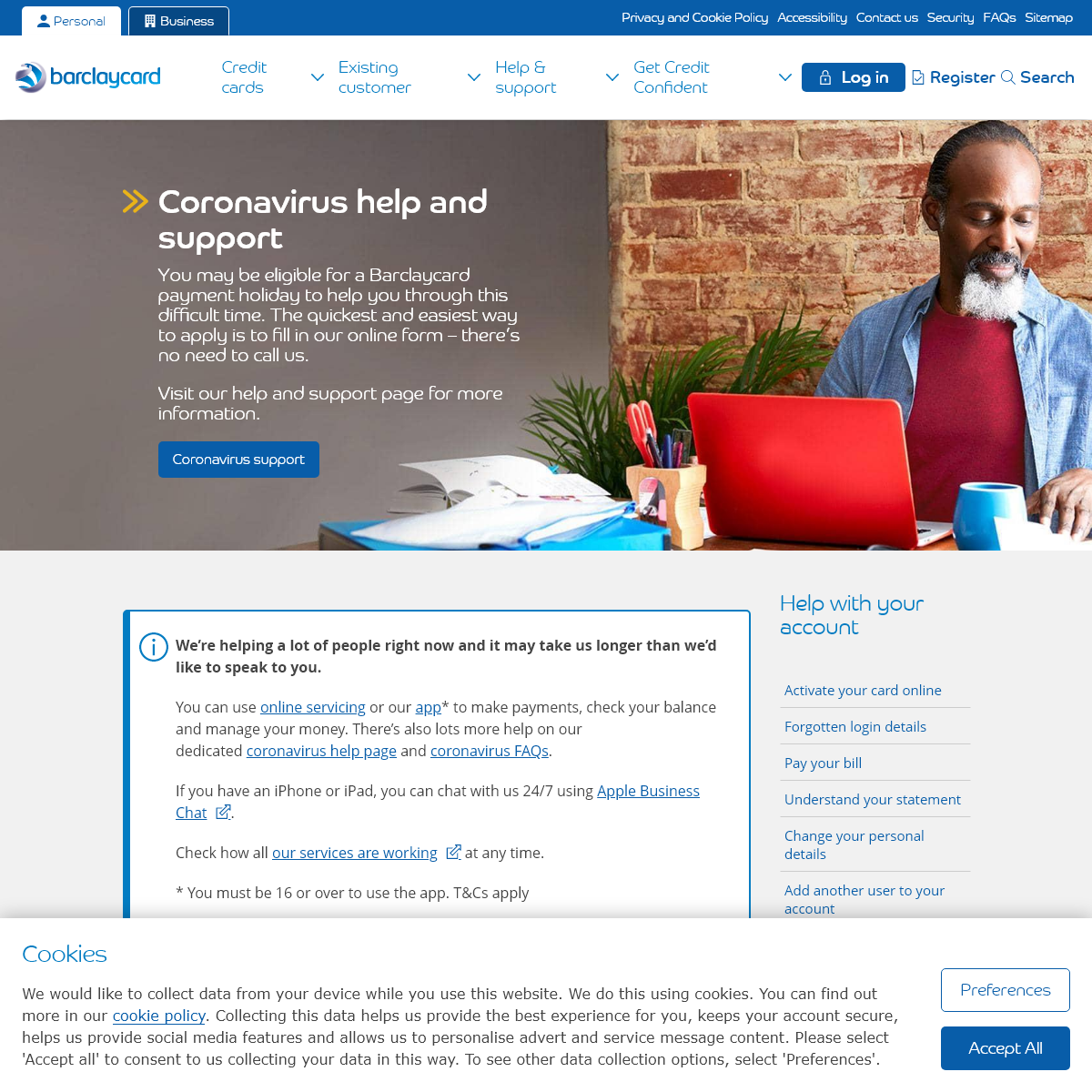 A complete backup of barclaycard.co.uk