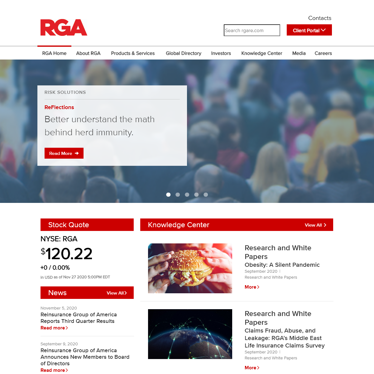 Reinsurance Group of America Home