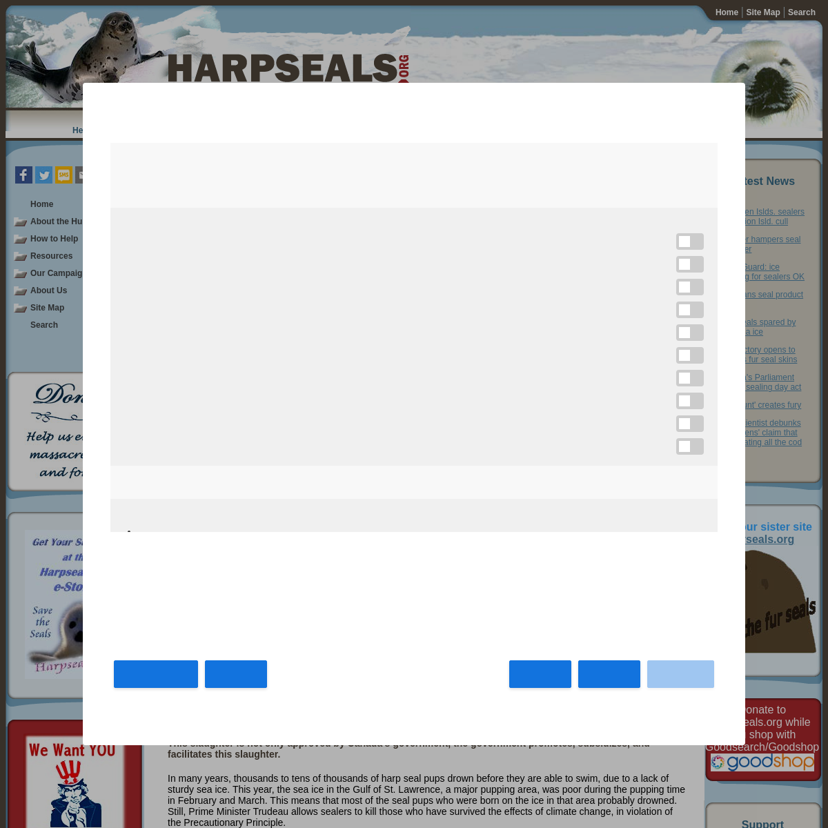 A complete backup of harpseals.org
