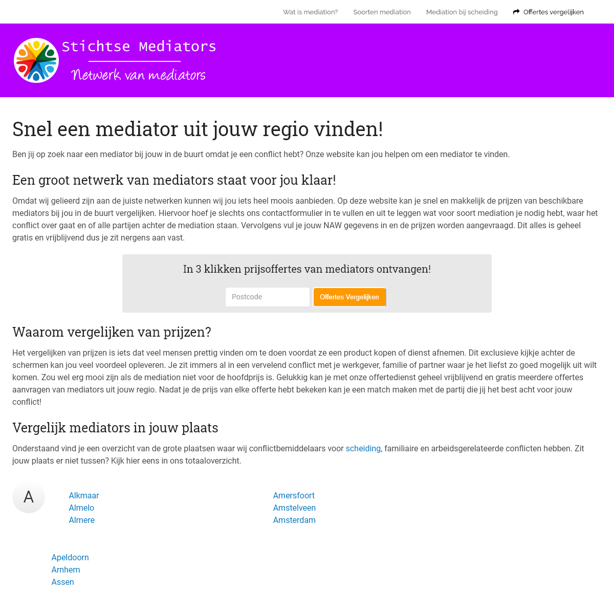 A complete backup of stichtsemediators.nl
