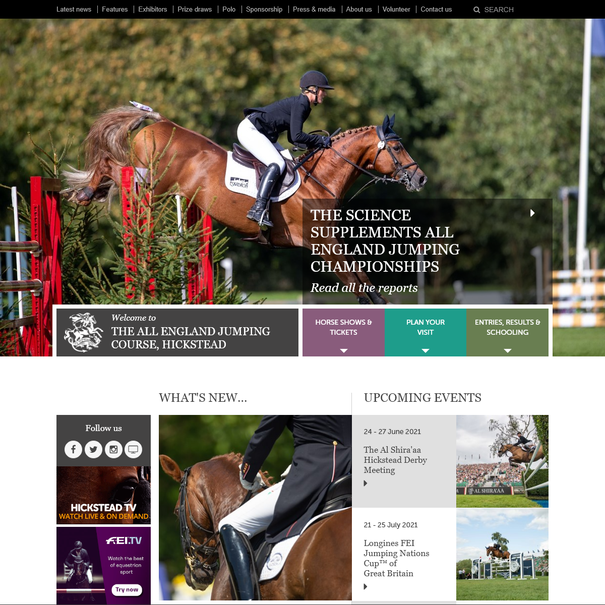 A complete backup of hickstead.co.uk