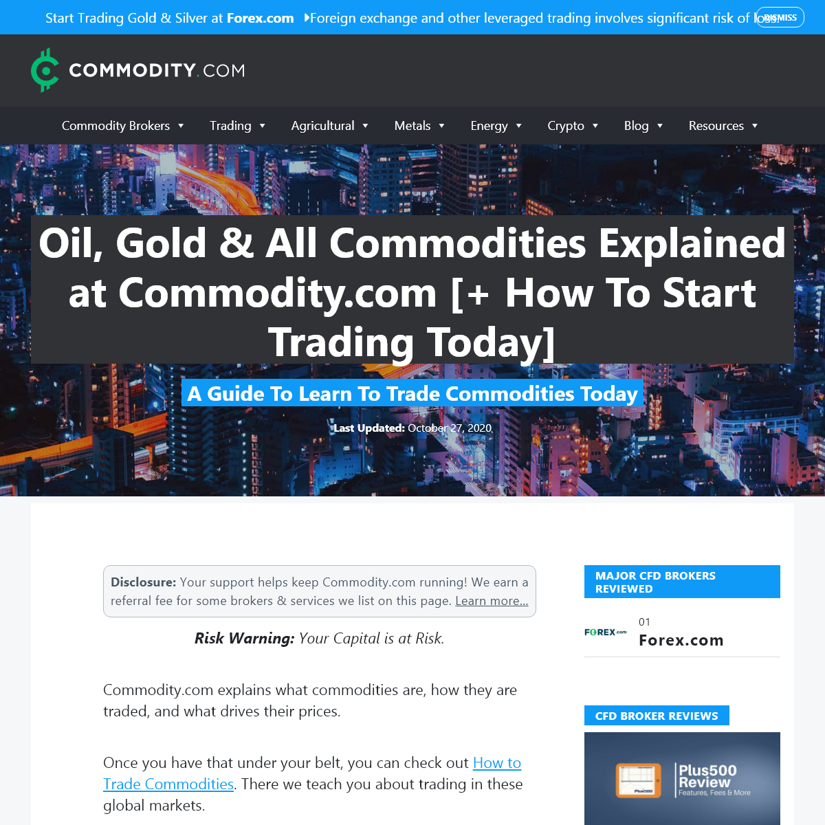 A complete backup of commodity.com