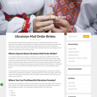 A complete backup of ukrainianwomen.net