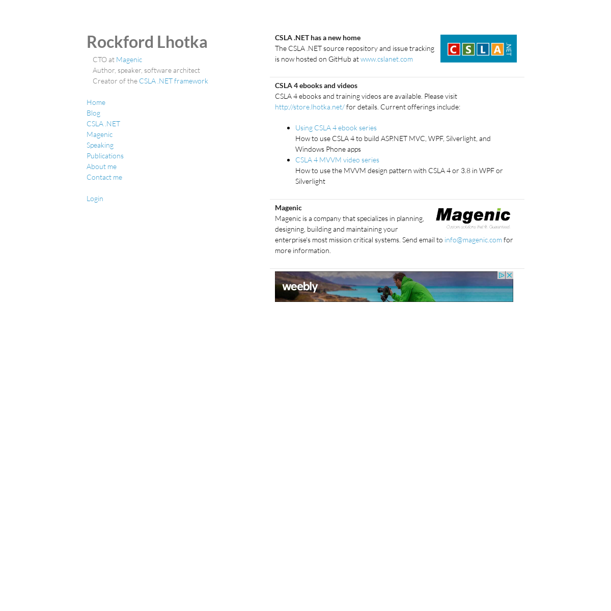 A complete backup of lhotka.net