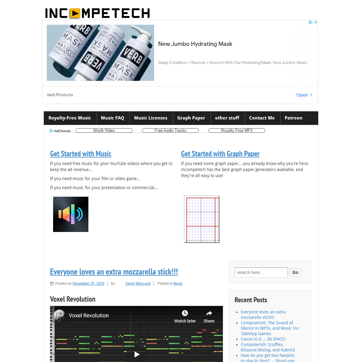 incompetech â€“ Music and also Graph Paper