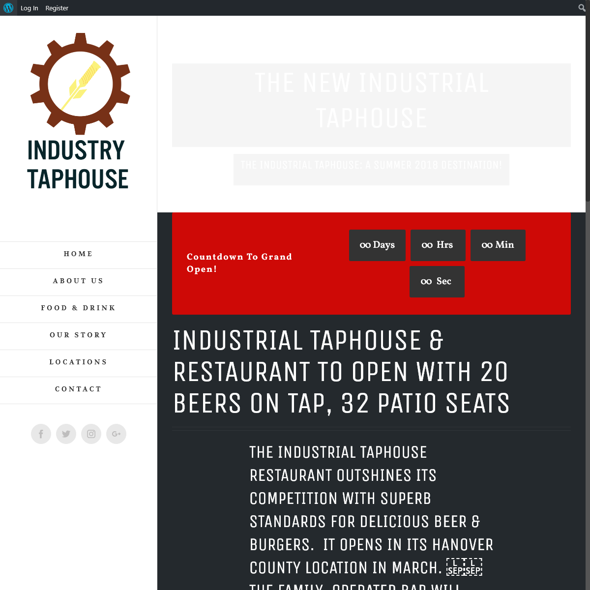 Industrial Taphouse â€“ Hanover`s Industrial Taphouse
