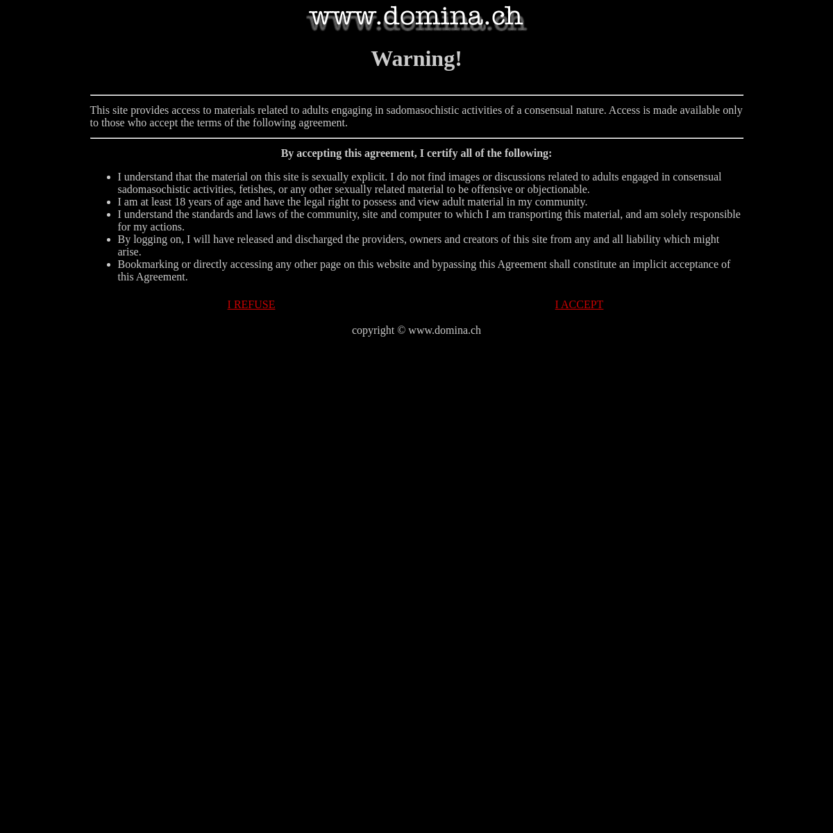 www.domina.ch - The Swiss Femdom Directory