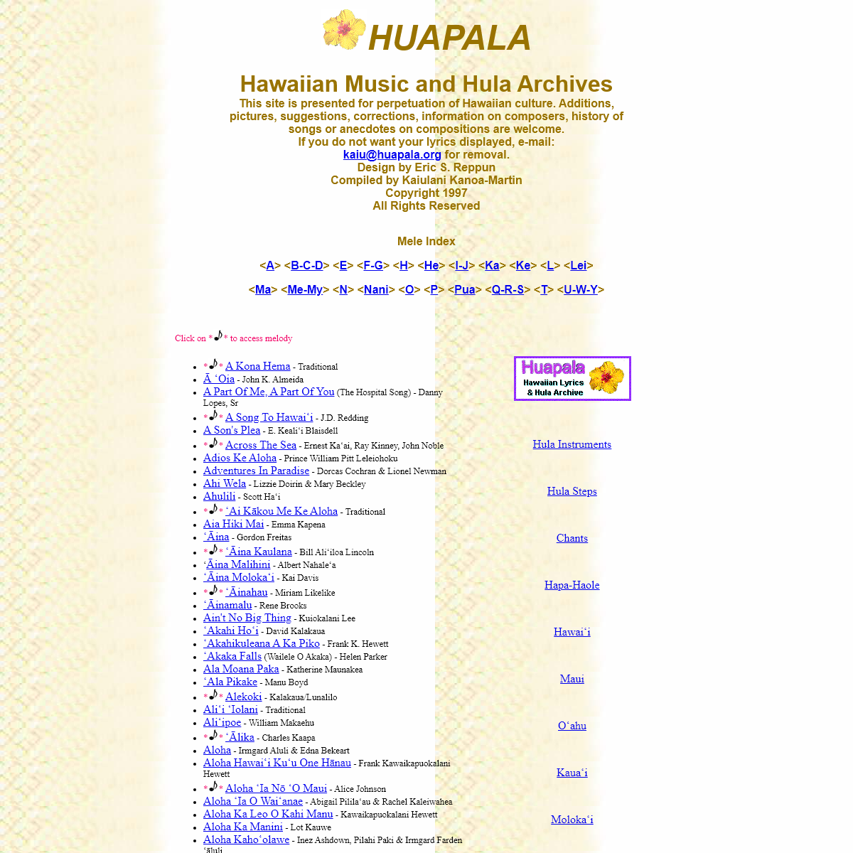 A complete backup of huapala.org