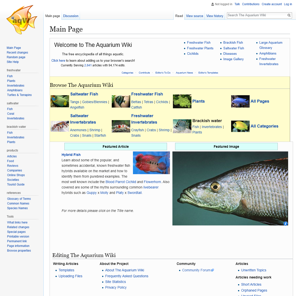 A complete backup of theaquariumwiki.com