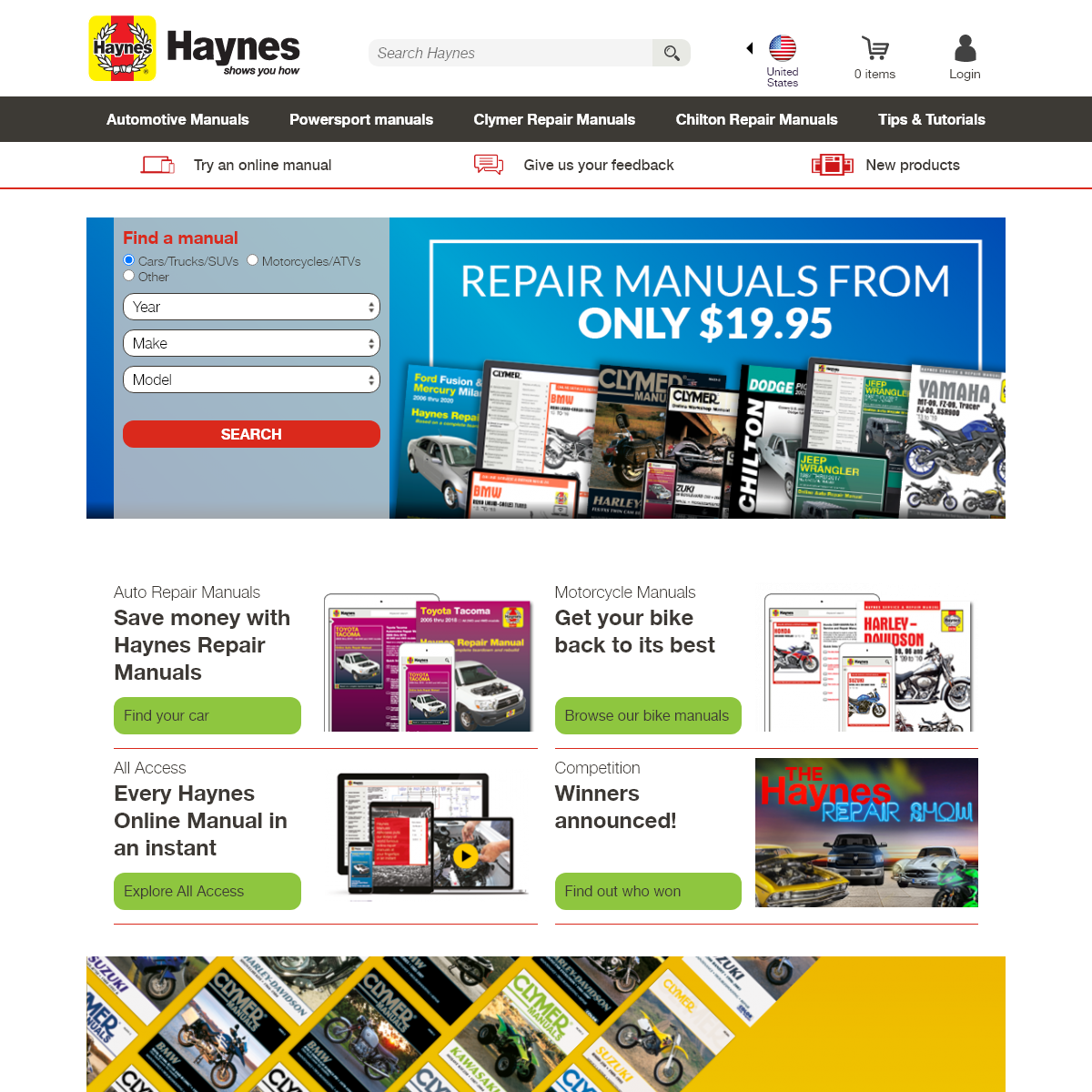 A complete backup of haynes.com