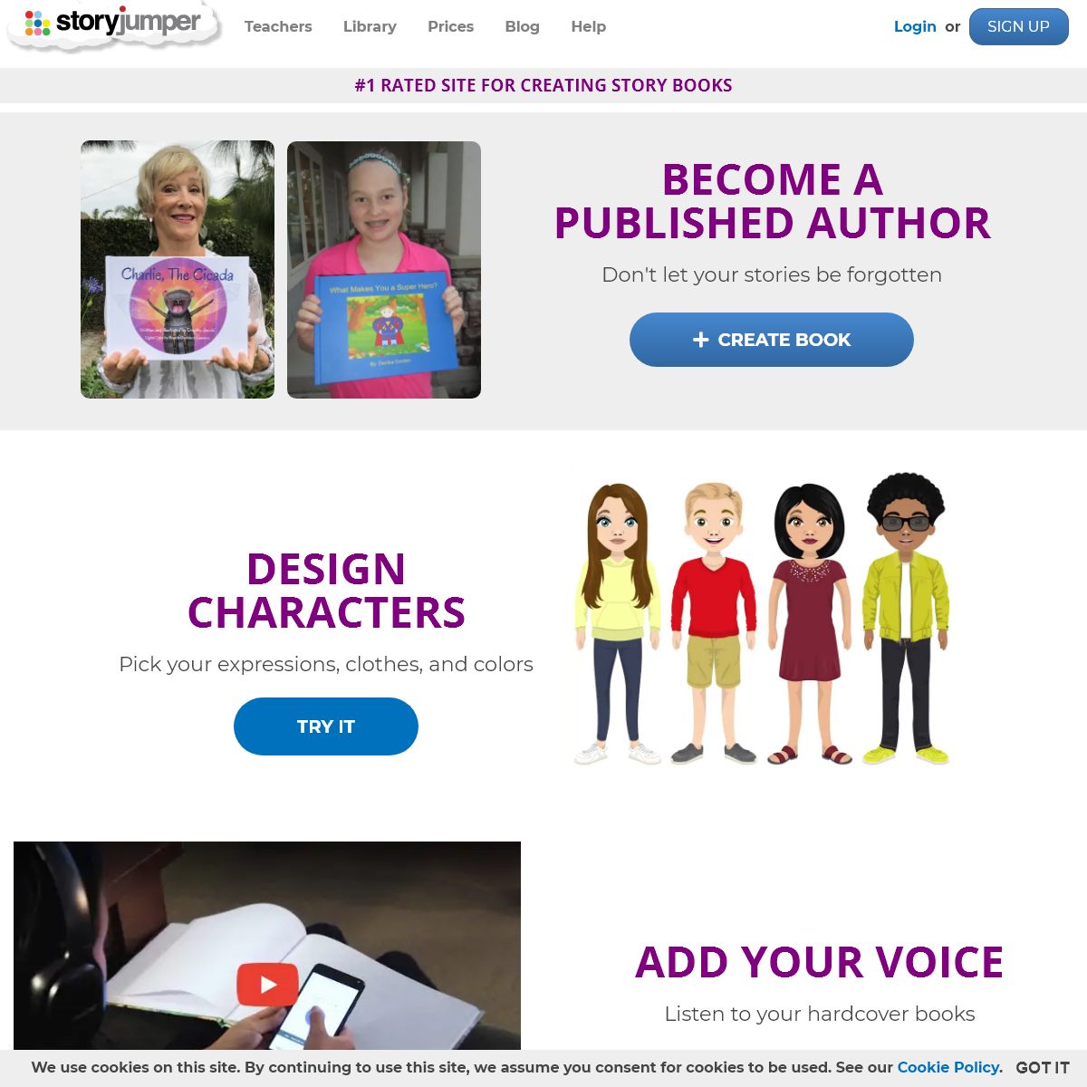 StoryJumper- #1 rated site for creating story books