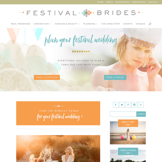 Festival Brides - A Bohemian, Outdoor Festival Wedding Blog