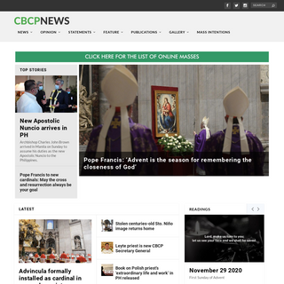 A complete backup of cbcpnews.net