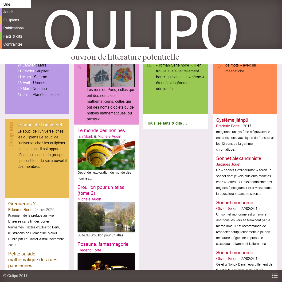 A complete backup of oulipo.net