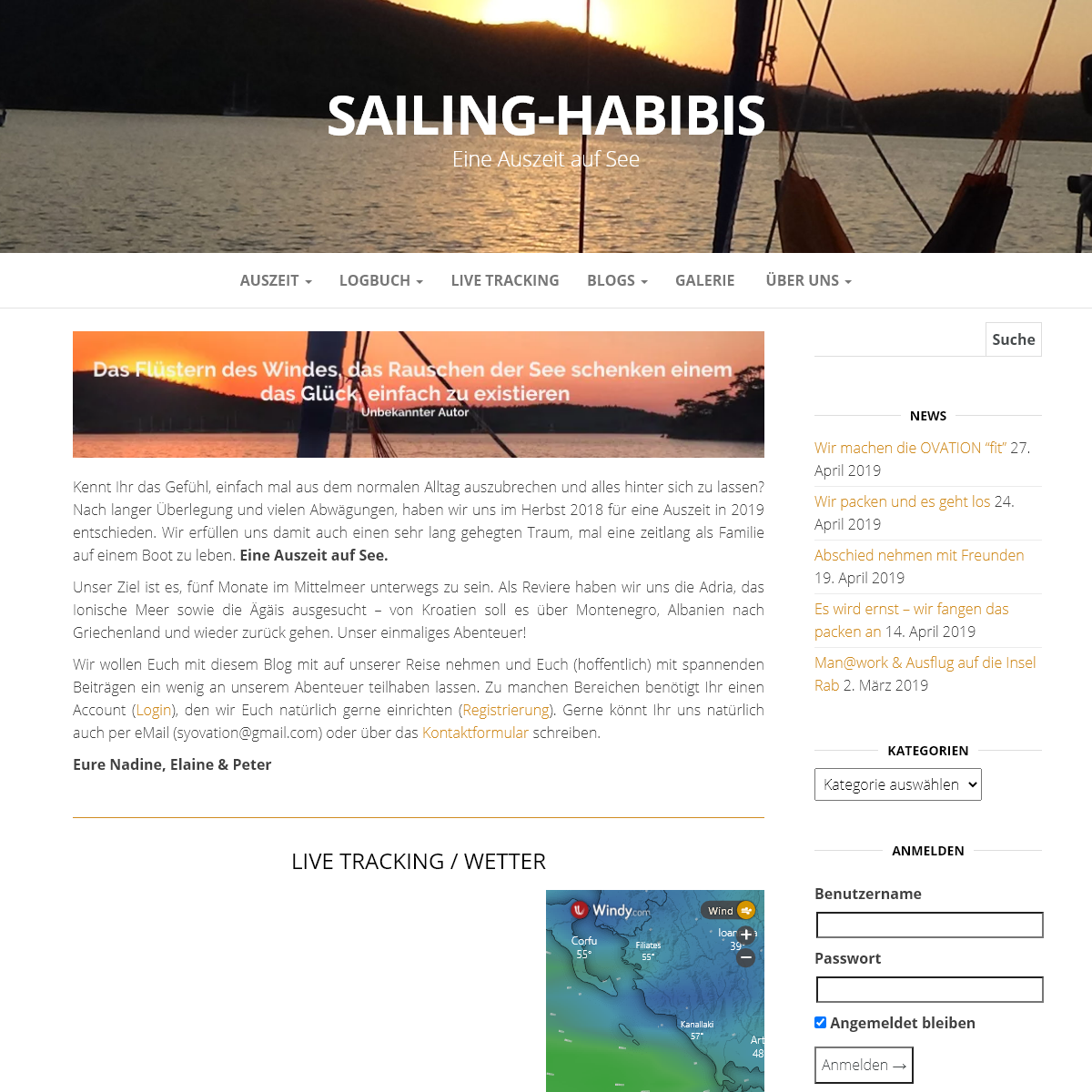 A complete backup of sailing-habibis.de