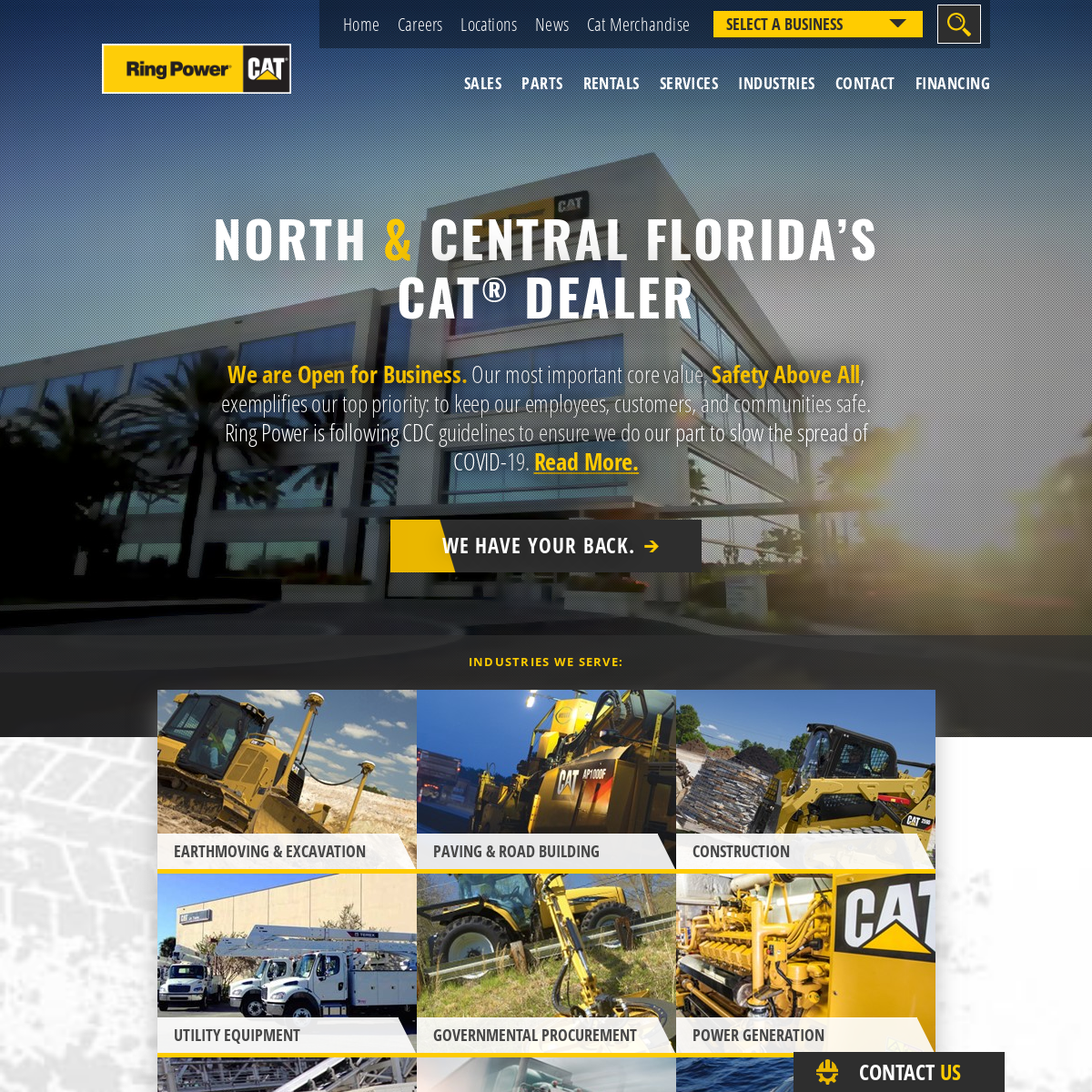 Florida`s CatÂ® Equipment Dealer - Ring Power