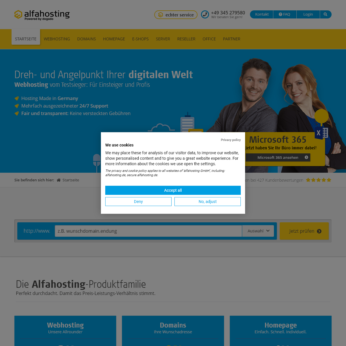 gÃ¼nstige Hosting-Angebote - Alfahosting.de