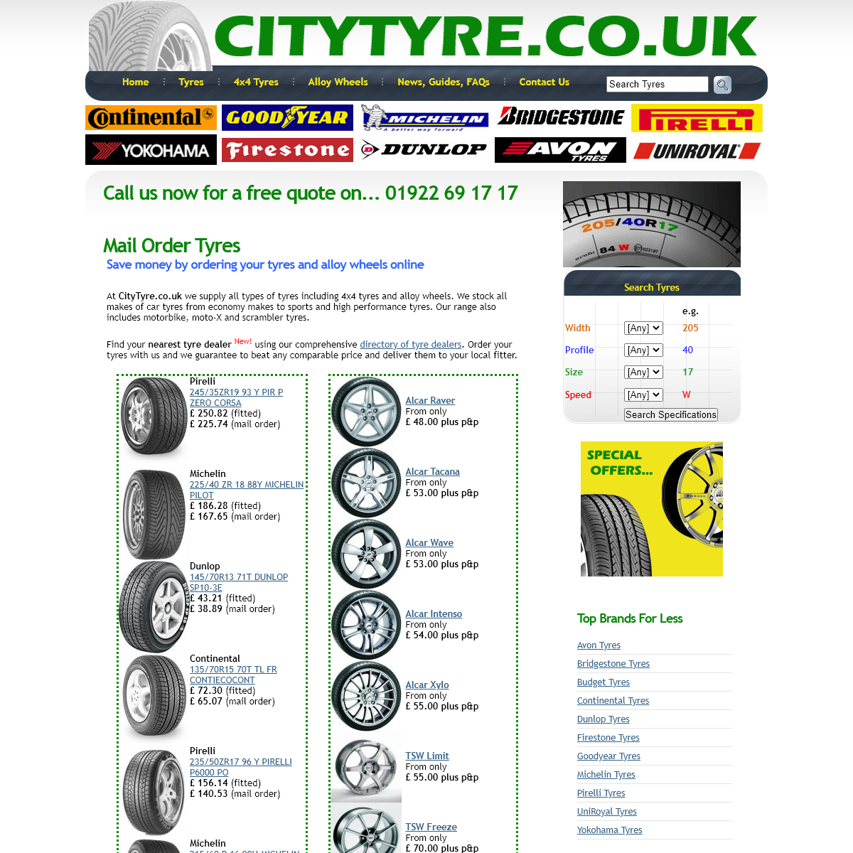 A complete backup of citytyre.co.uk