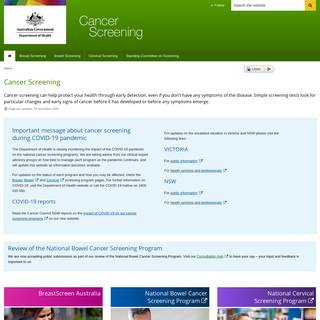 A complete backup of cancerscreening.gov.au