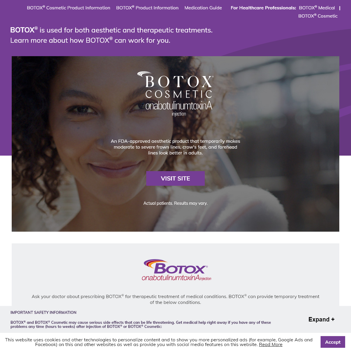 A complete backup of botox.com