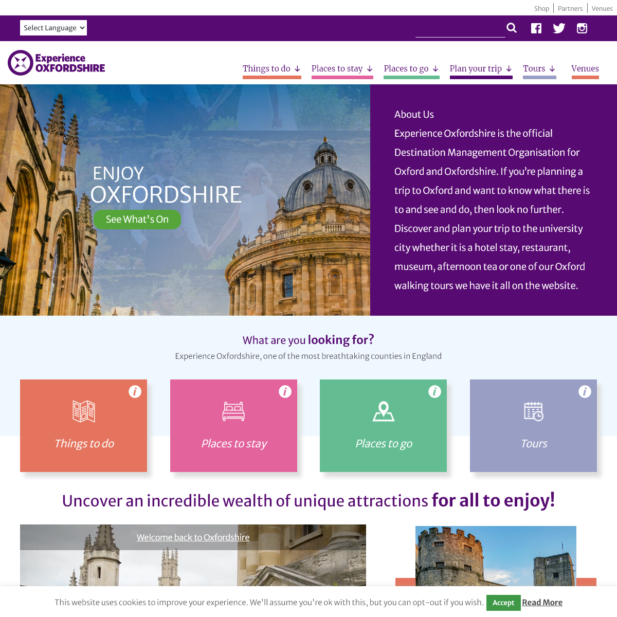 A complete backup of experienceoxfordshire.org