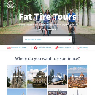 Bike Tours to Top Attractions - US and Europe - Fat Tire Tours