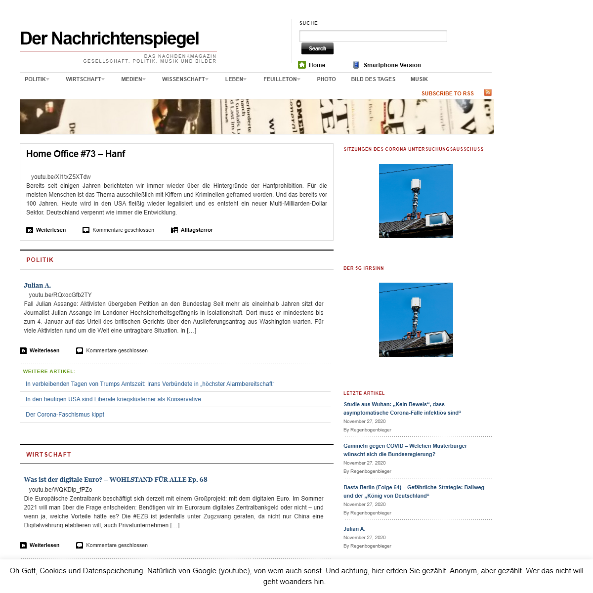 A complete backup of nachrichtenspiegel.de