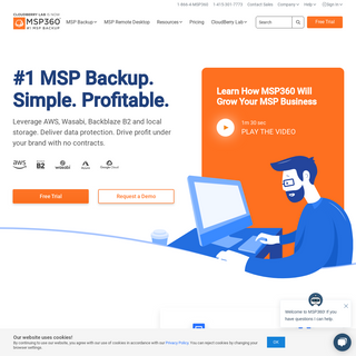A complete backup of msp360.com
