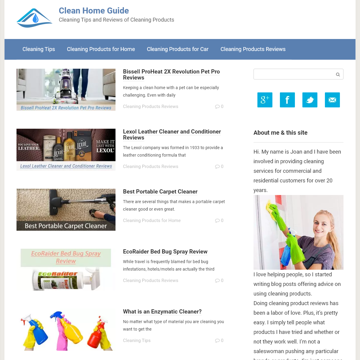A complete backup of cleanhomeguide.com