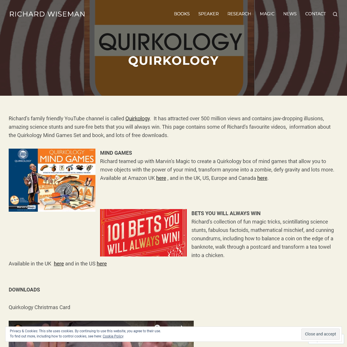 A complete backup of quirkology.com