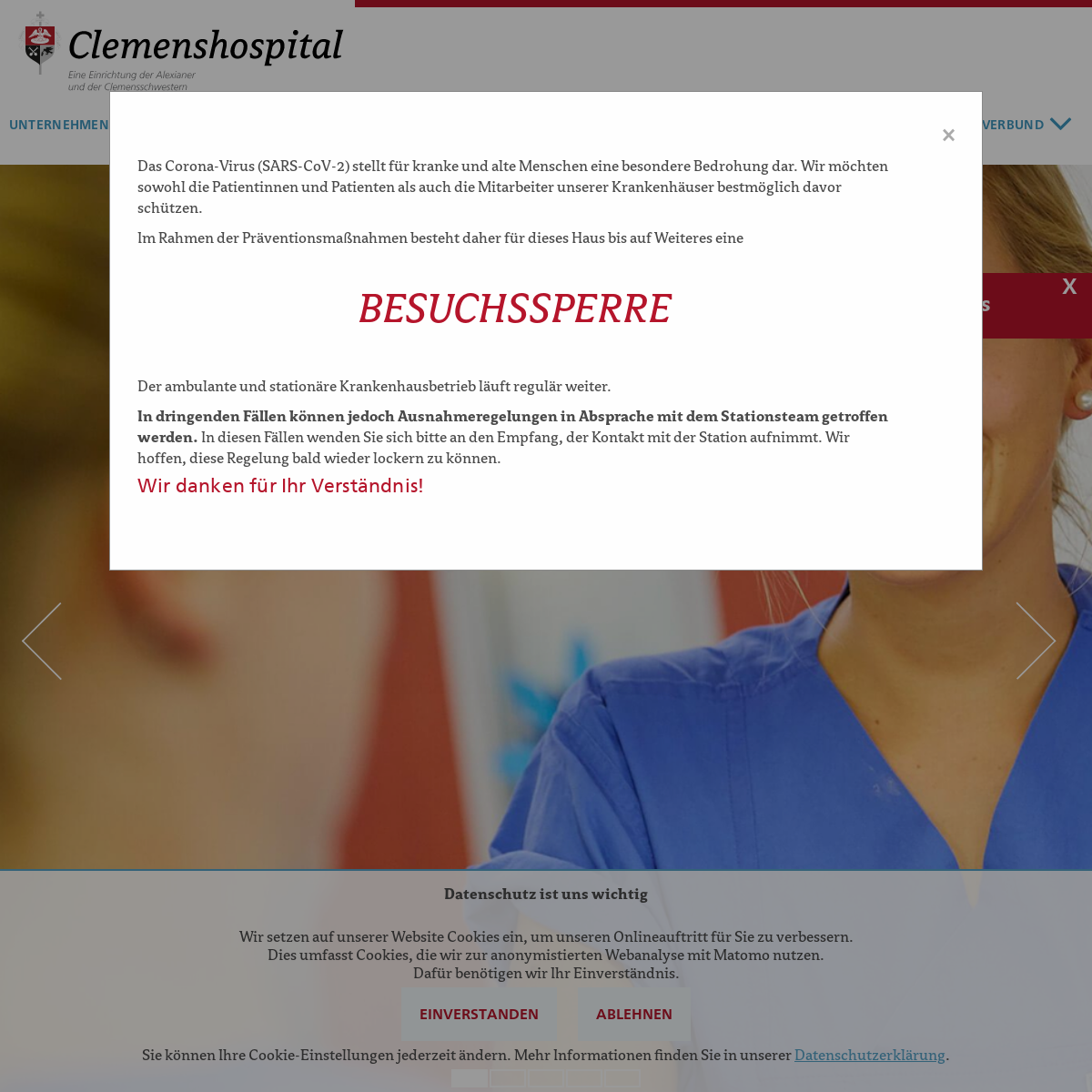 A complete backup of clemenshospital.de