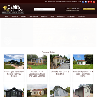 Bespoke Log Cabins Garden Rooms Custom Built in Scotland