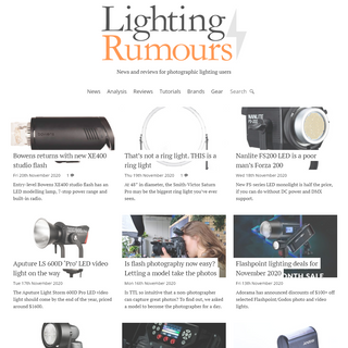 A complete backup of lightingrumours.com