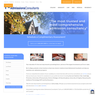A complete backup of admissionsconsultants.com